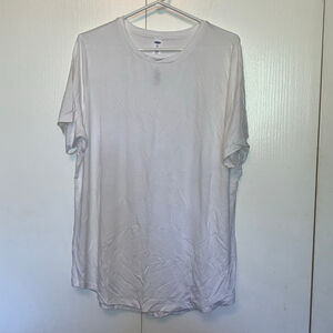 Women's Old Navy Luxe T-Shirt XL Tall White